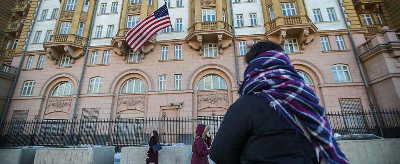 Территорию у посольства США в Москве переименовали в площадь ДНР