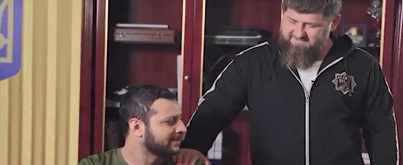 Кадыров снялся в пародийном ролике с «капитулирующим Зеленским»