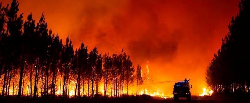 Пожары на юго-западе Франции продолжаются