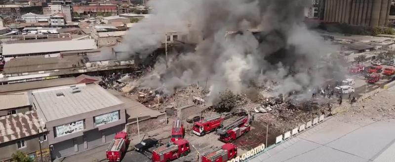 Число пострадавших из-за взрыва в ТЦ Еревана превысило 50 человек