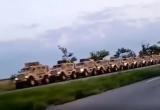 В Украине заметили 200-метровую колонну американской военной техники