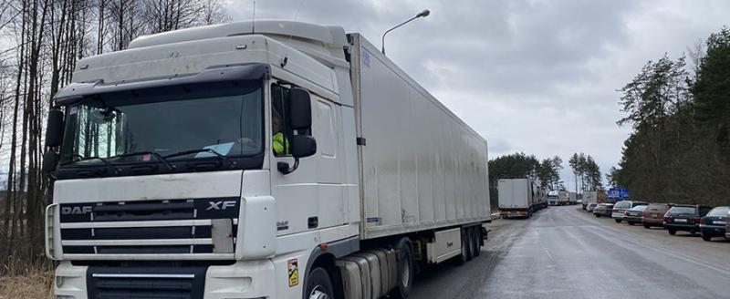 Госпогранкомитет: число грузовиков на въезд в Литву выросло вдвое за сутки