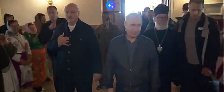 Лукашенко и Путин посетили Спасо-Преображенский собор на Валааме