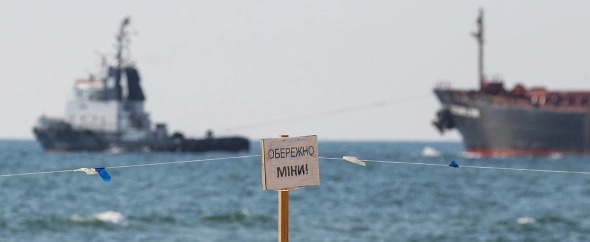 Корабль с украинским зерном подорвался на мине по пути из Одессы