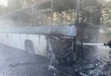 Пассажирский автобус загорелся во время поездки в Дрибинском районе