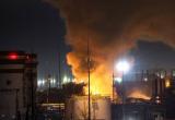 В Ленинградской области горит угольный терминал, были слышны взрывы