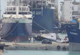 Эсминец ВМС Ирана лег на бок после ремонта