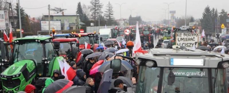 Польские фермеры вышли на акцию протеста в Варшаве