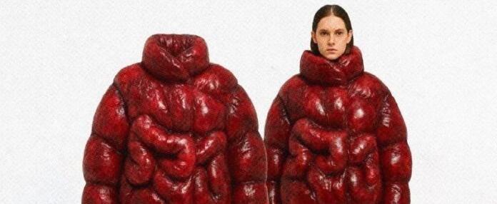Balenciaga снова удивляет: пуховик в форме кишечника