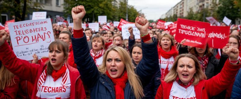 Массовые протесты в Эстонии и Польше: нехватка кадров и низкие зарплаты учителей