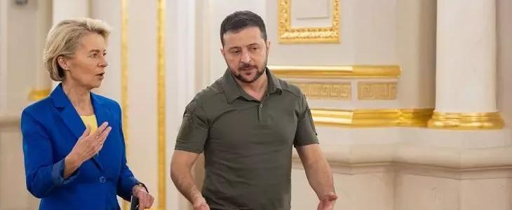 Зеленский провел переговоры с фон дер Ляйен и Кошта на Кипре