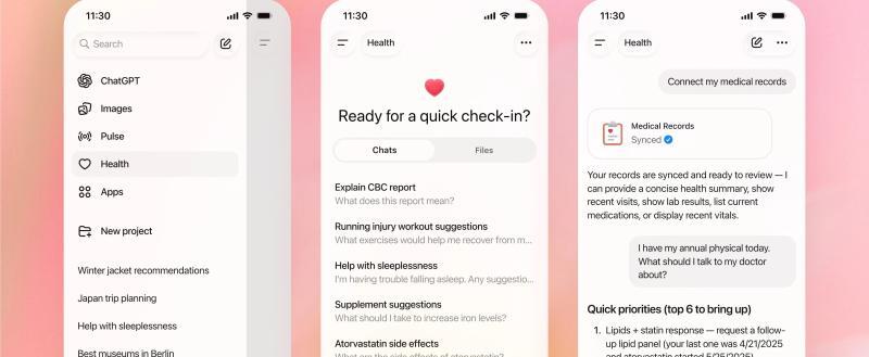 OpenAI анонсировала ChatGPT Health и ChatGPT for Healthcare