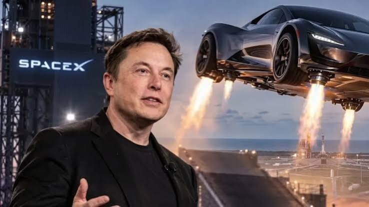 Автомобиль вне гравитации: летающая Tesla