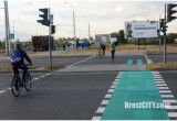 В Бресте 22 сентября был установлен первый светофор для велосипедистов