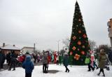 В брестском микрорайоне «Речица» прошло торжественное открытие новогодней елки