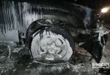 Машина загорелась ночью в Бресте