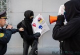 В Минске анархисты провели акцию в поддержку сирийских курдов