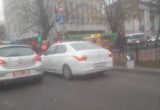 На кольце в Бресте столкнулись две машины