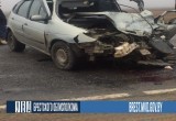 Спасатели деблокировали водителя после лобовой аварии под Ивацевичами (видео)