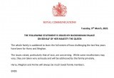 Букингемский дворец прокомментировал интервью принца Гарри и Меган Маркл