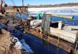35-тонное судно подняли со дна водоема в Беларуси
