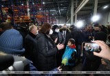 Кочанова посетила беженцев в логистическом центре «Брузги»