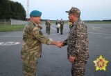 В Беларусь прибыли военные из Казахстана
